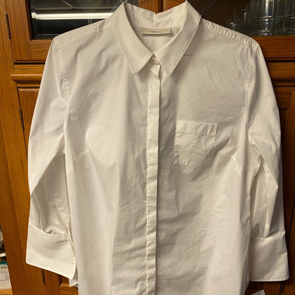 Long sleeved button up blouse